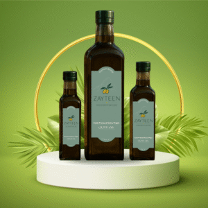 Zayteen 100% Extra Virgin Cold Pressed Olive Oil - Glass Packing