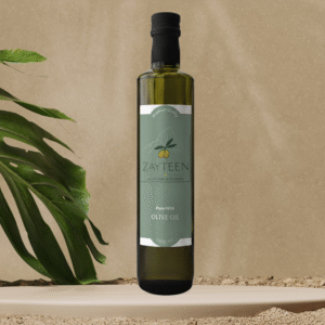 Zayteen 100% Pure Wild Olive Oil Cold-Pressed- Glass Packing